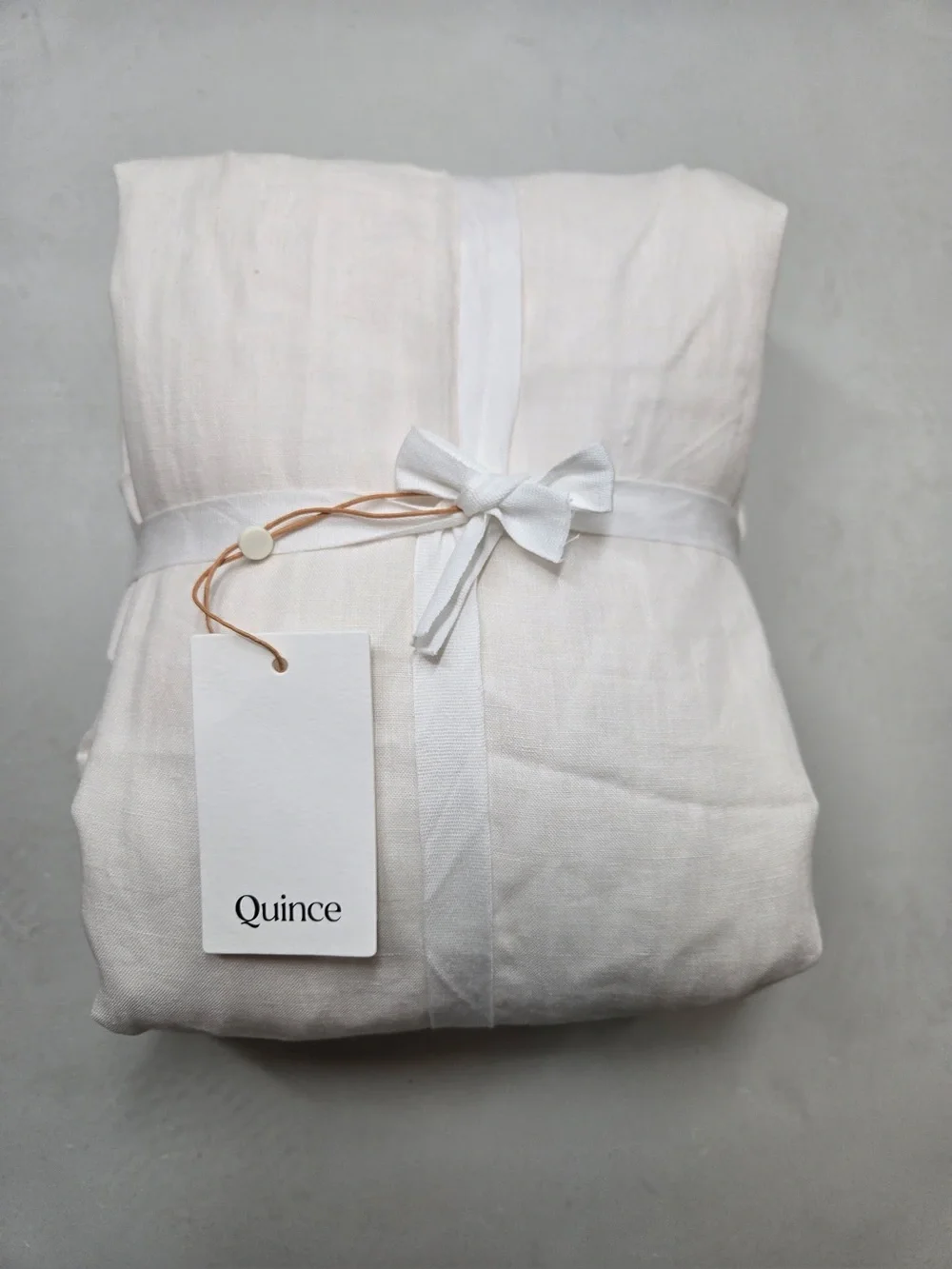 NWT QUINCE Set Of 2 48x84 European Linen Curtains Cream 0502